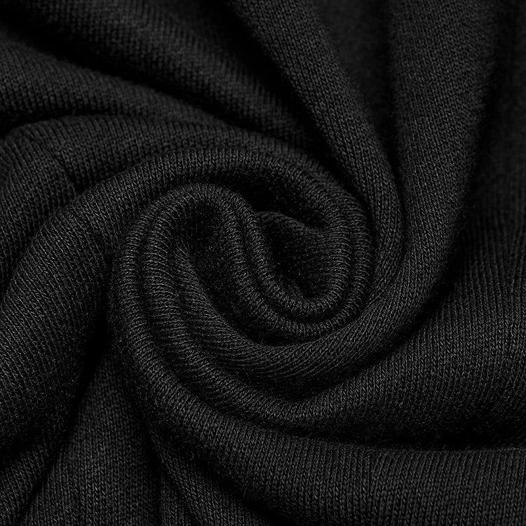 Black Techwear Hooded Vest