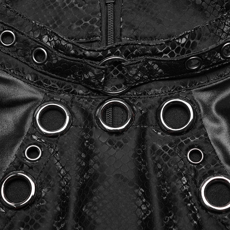 Black Punk Sleeveless Dress