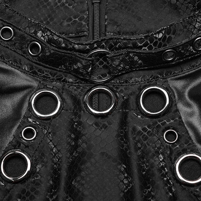 Black Punk Sleeveless Dress