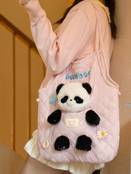 Pink Cut-out Design Crossbody Bag