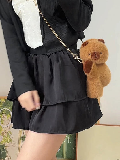 Cute Capybara Brown 21cm/30cm/45cm Plush Backpack/Crossbody