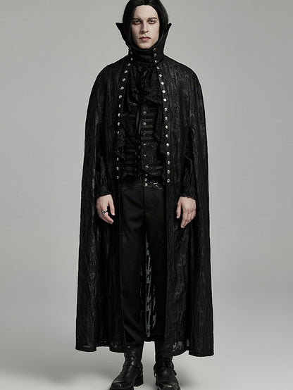 Goth Double Breasted Cloak