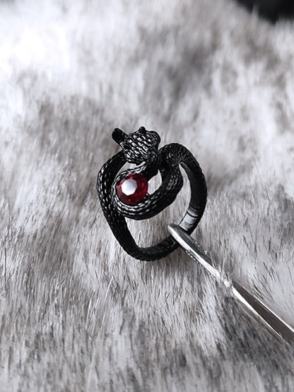 5 Options Gothic Punk Snake Ring
