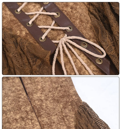 Y2K Retro Vintage Distressed Asymmetrical Denim Bustier Top – Summer Essential in Desert Dunes