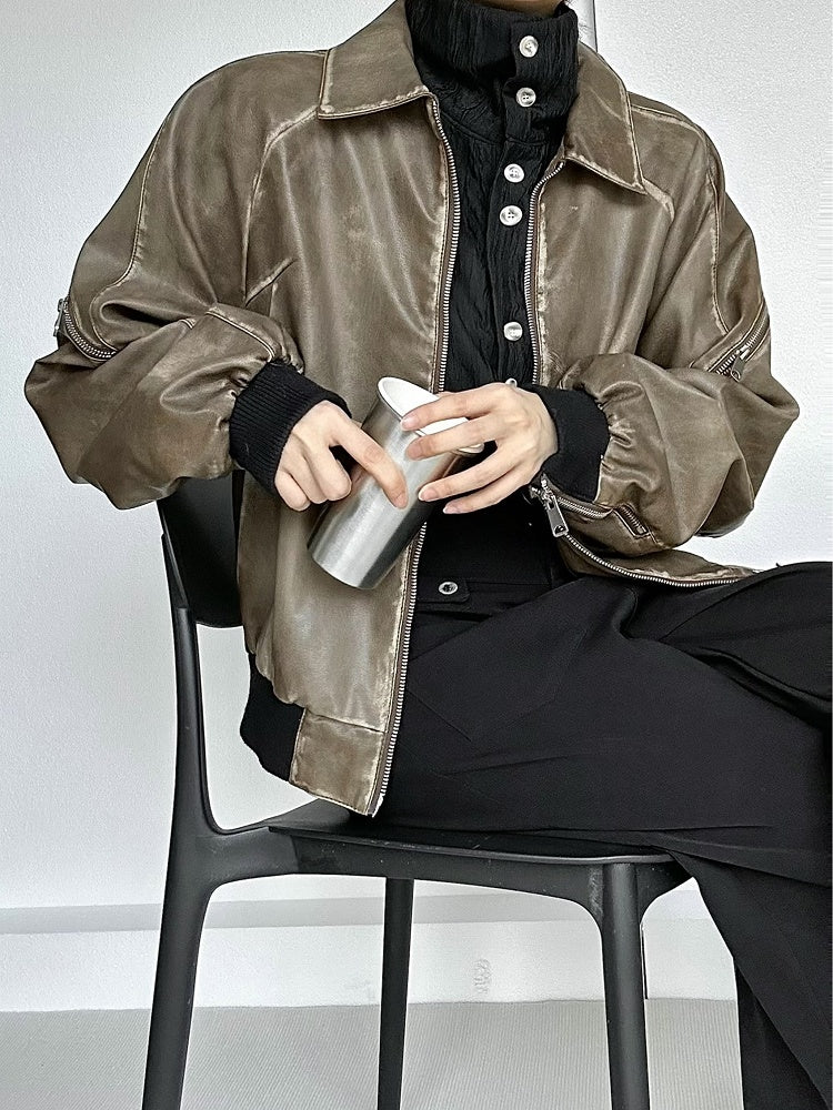 Ouji Lolita Black Textured Long Sleeve Shirt with Button Cuffs & Mandarin Collar