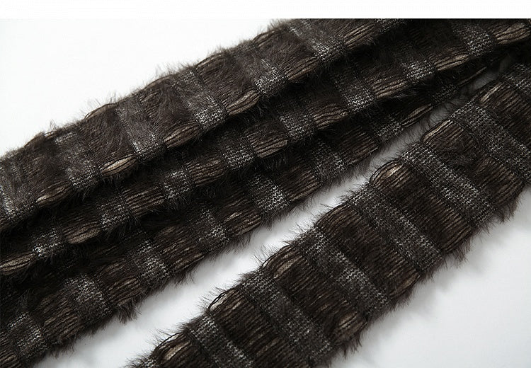 Off-the-shoulder Cross Embroidery Apricot Top with Scarf