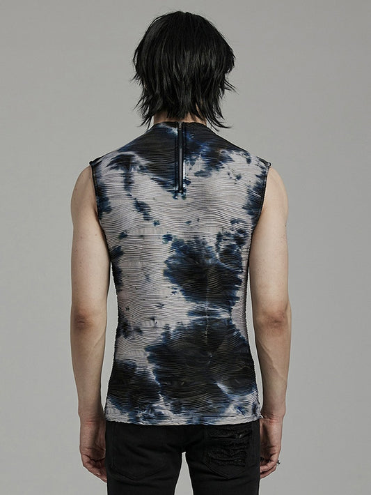 Black and Blue Cyber Tank Top