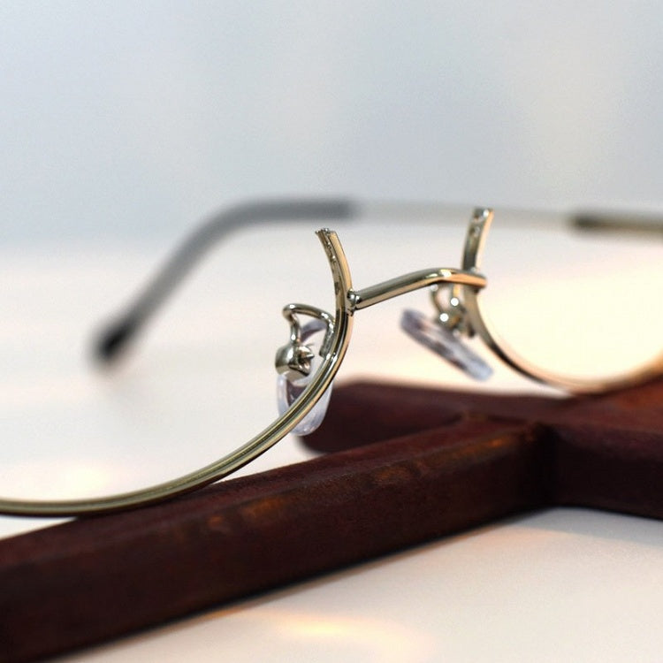 Silver Cyberpunk Eyeglasses Frame