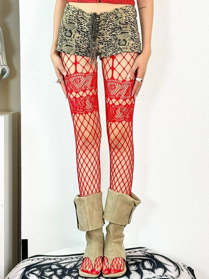 5 Color Options Y2K Fishnet Design Tights