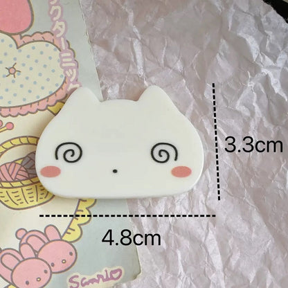Beige Kitty Hairclip