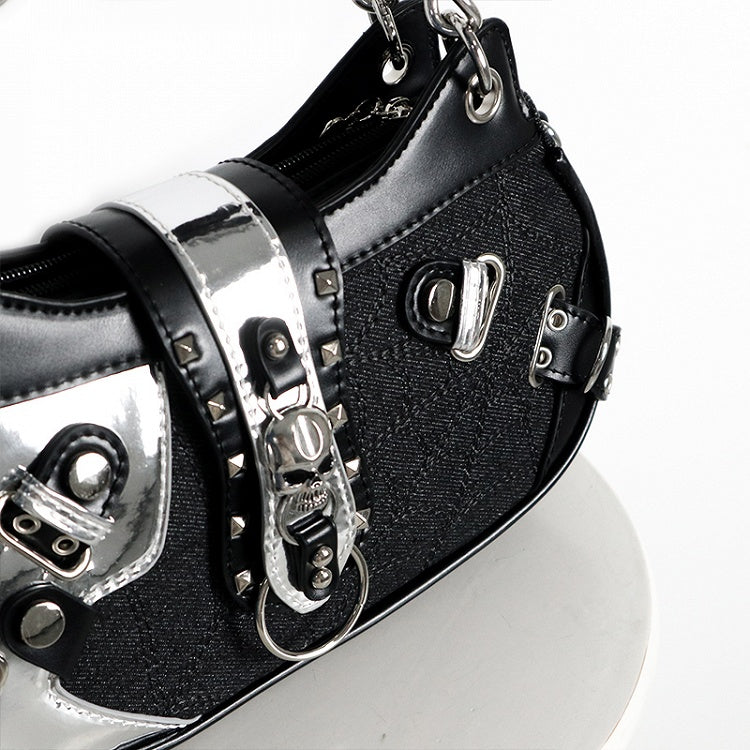 Black Skeleton Kitty Ita Bag