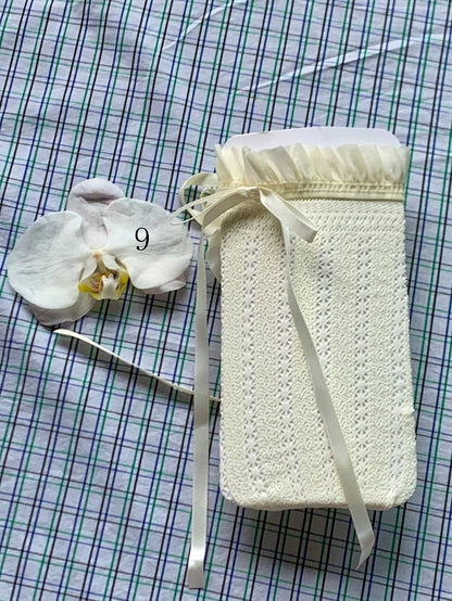 White/Milky White/Black/Red/Purple/Grey/Brown Lolita Lace Trim Bowknot Socks