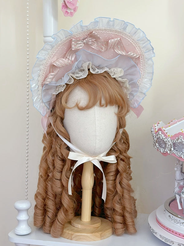 Pink / Blue / Green / Apricot Bonnet