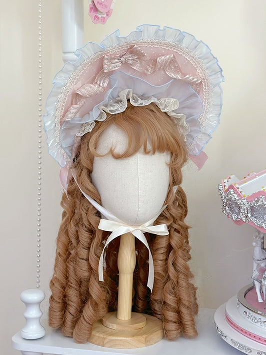 Pink / Blue / Green / Apricot Bonnet