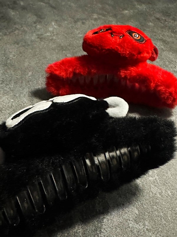Red Devil Gothic Plush Hairclip
