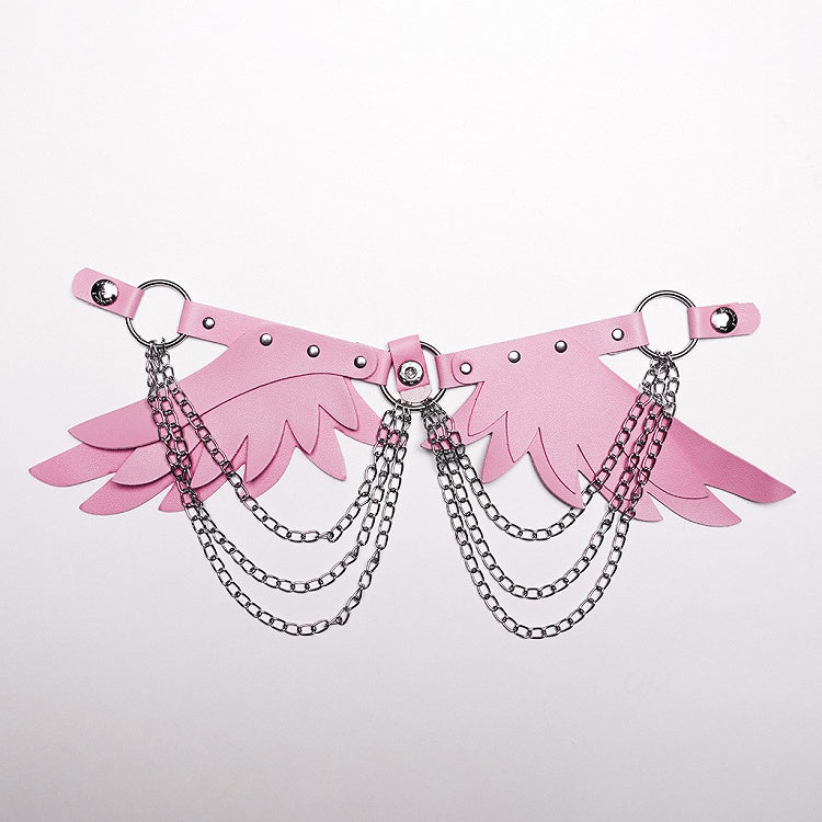 Pink Punk Feather Wing Harness