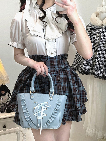 Sweet & Edgy Plaid Tiered Skirt: Jirai Kei High-Waist in 3 Colors