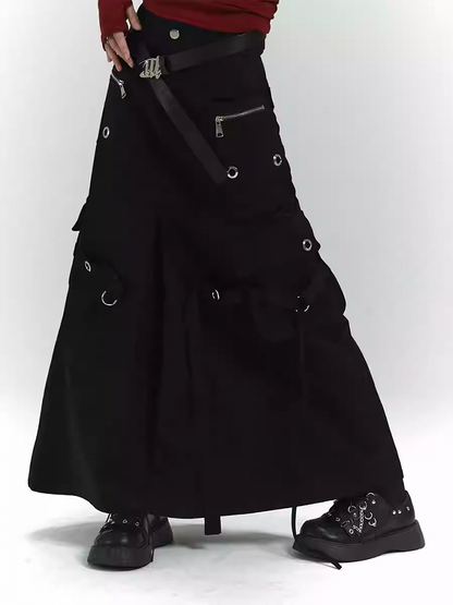 105CM Black PU Waist Belt