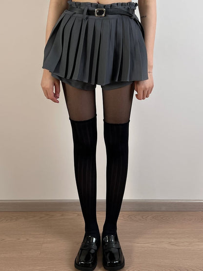 Black/White Striped Pattern Tights