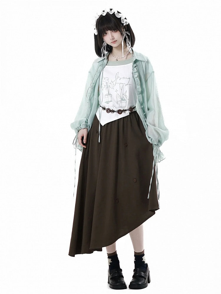 Brown Bohemian Waist Belt