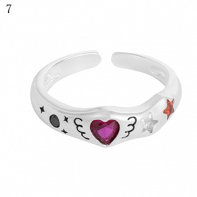 9 Options Y2K Bittersweet Rhinestone Decorated Ring