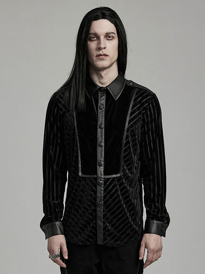 Black Military Men's Shirt