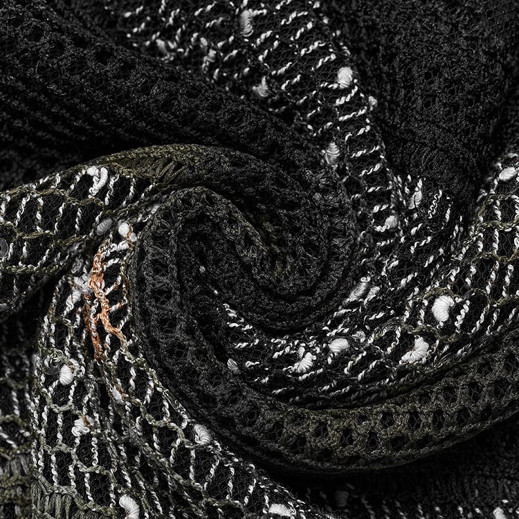 Black and Green Punk Daily Striped Vest