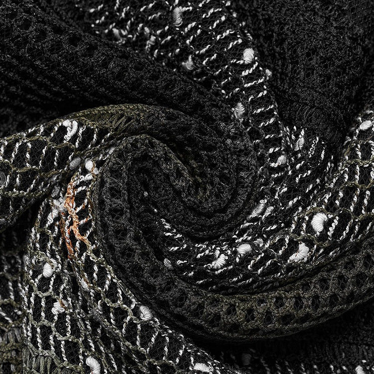 Black and Green Punk Daily Striped Vest