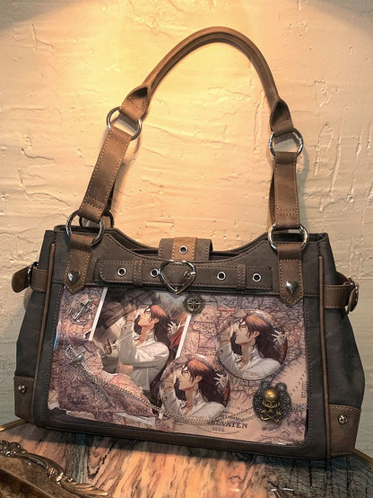 Gray Motorcycle Ita Shoulder Bag