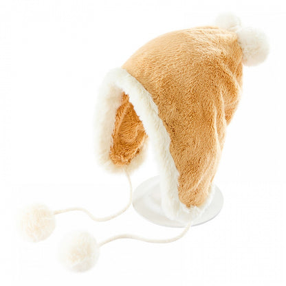 Yellow Winter Cute Pompoms Plush Hat