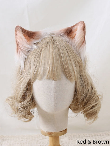 8 Colors Cute Lolita Faux Fur Kitten Ear KC