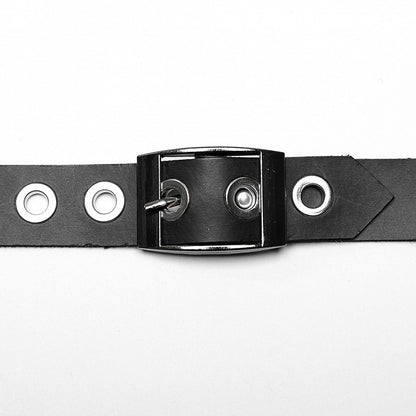 Black Punk Vest Strap Bag