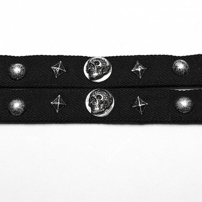 Black Punk Rivet Choker