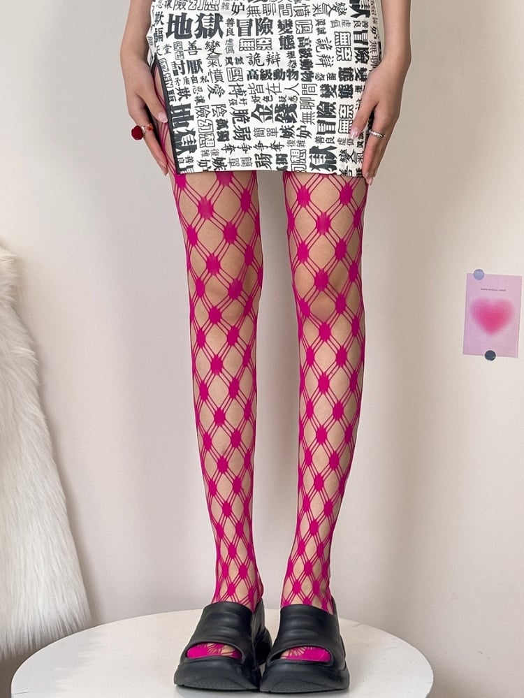 5 Color Options Punk Cut-out Design Tights
