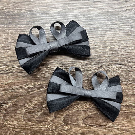 Dark Gray Bowknot Hairclip