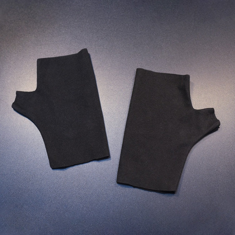 Black Cyberpunk Gothic Fingerless Gloves