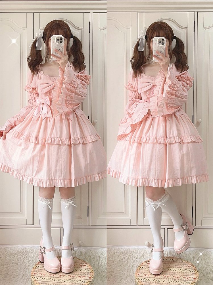 Polished Pink Butterfly Buckle 11cm Floral High Block Heel Platform Mary Janes