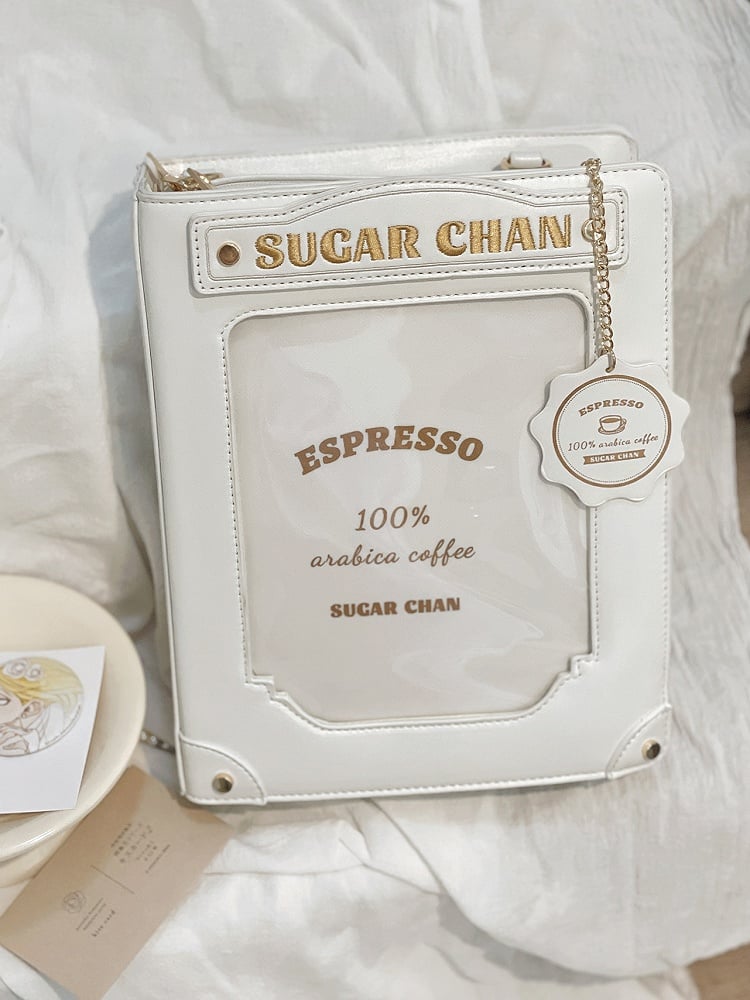 White Letter Decorated Ita Bag