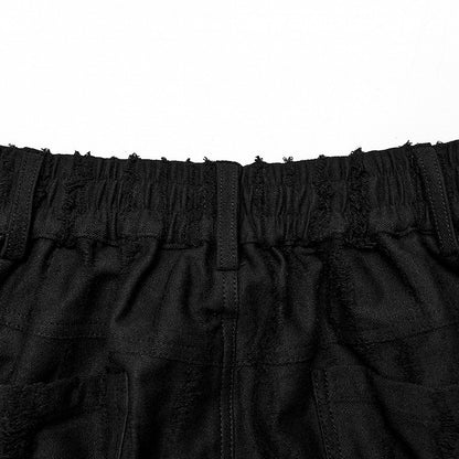 Black Cool Techwear Trousers