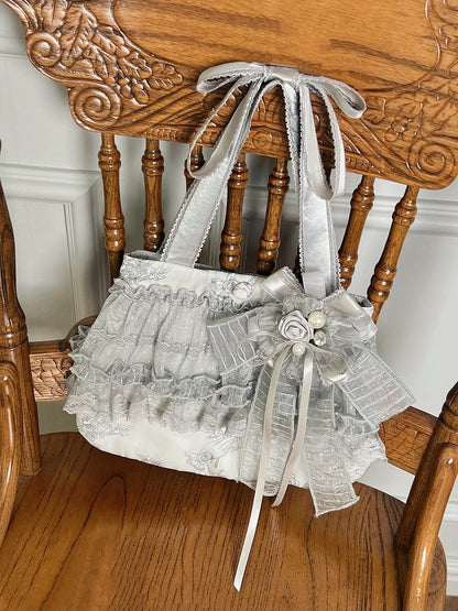 Champagne / Black / Silver Hand Bag