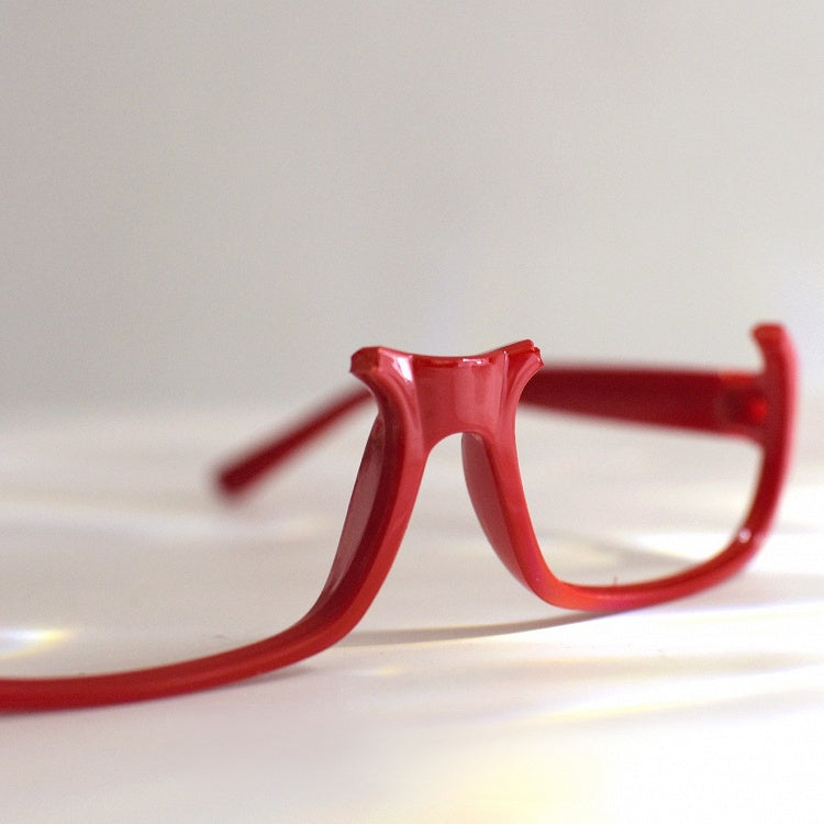 Red Cyberpunk Semi-rimless Glasses Lensless Eyeglasses Frame