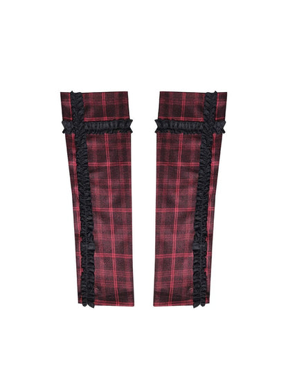 Red and Black Plaid Punk Rock Sleeves