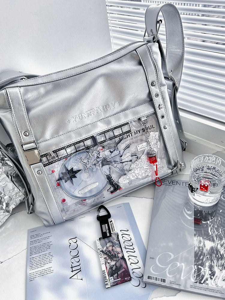 Silver Stud Detail Buckle Strap Ita Bag