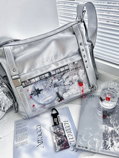 Silver Stud Detail Buckle Strap Ita Bag