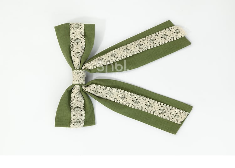 Green Ruffle Hem Sweet Overall Dress with Detachable Bowknot