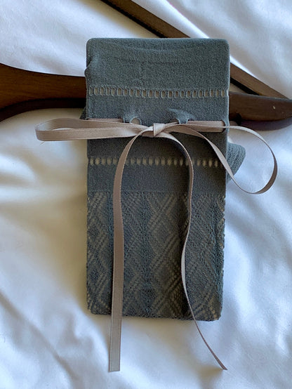 6 Color Options Self-tie Strap Diamond Pattern Over-knee Stockings