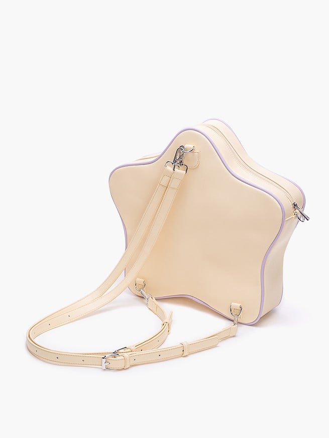 Yellow & Purple Starry 2-Way Ita Bag With Kawaii Style