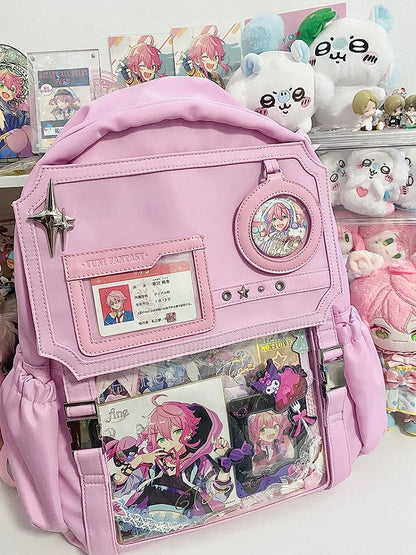 Pink Stars Large Capacity Ita Backpack