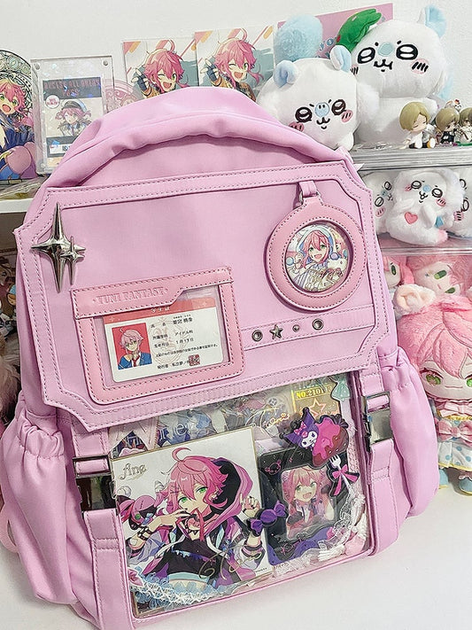 Pink Stars Large Capacity Ita Backpack