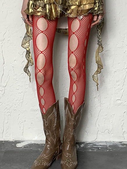 Y2K Hollow-out Tights 4 Color Options